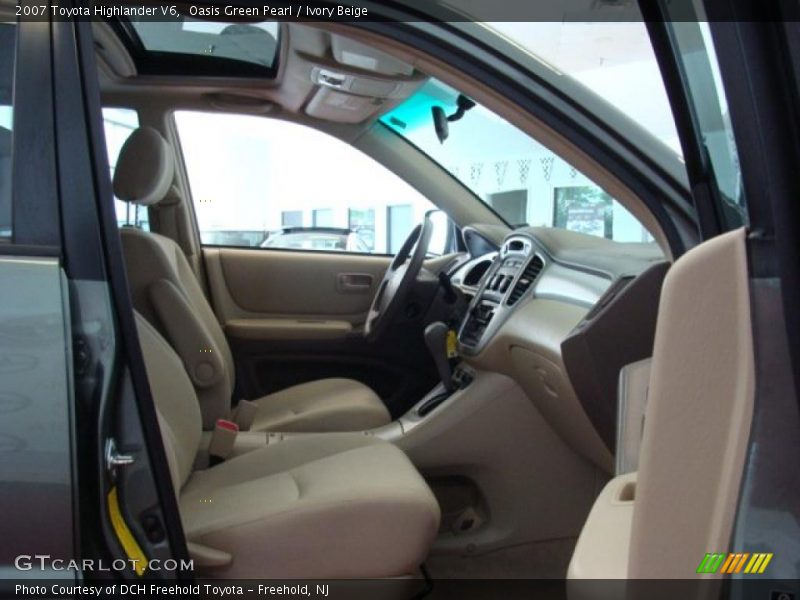 Oasis Green Pearl / Ivory Beige 2007 Toyota Highlander V6