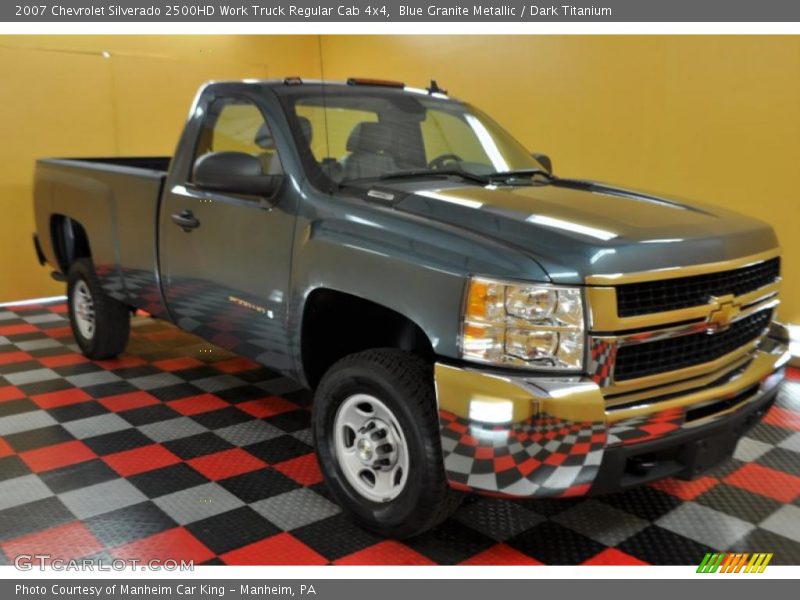 Blue Granite Metallic / Dark Titanium 2007 Chevrolet Silverado 2500HD Work Truck Regular Cab 4x4