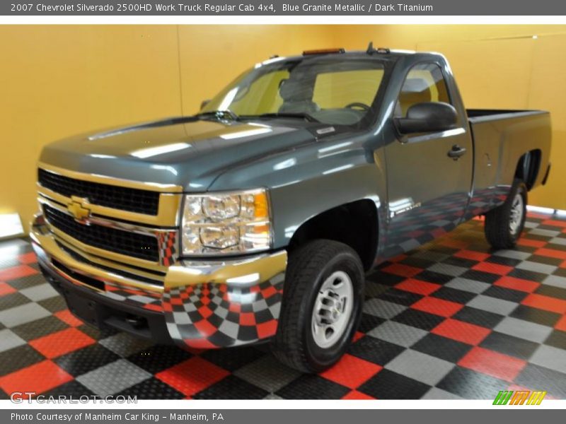 Blue Granite Metallic / Dark Titanium 2007 Chevrolet Silverado 2500HD Work Truck Regular Cab 4x4