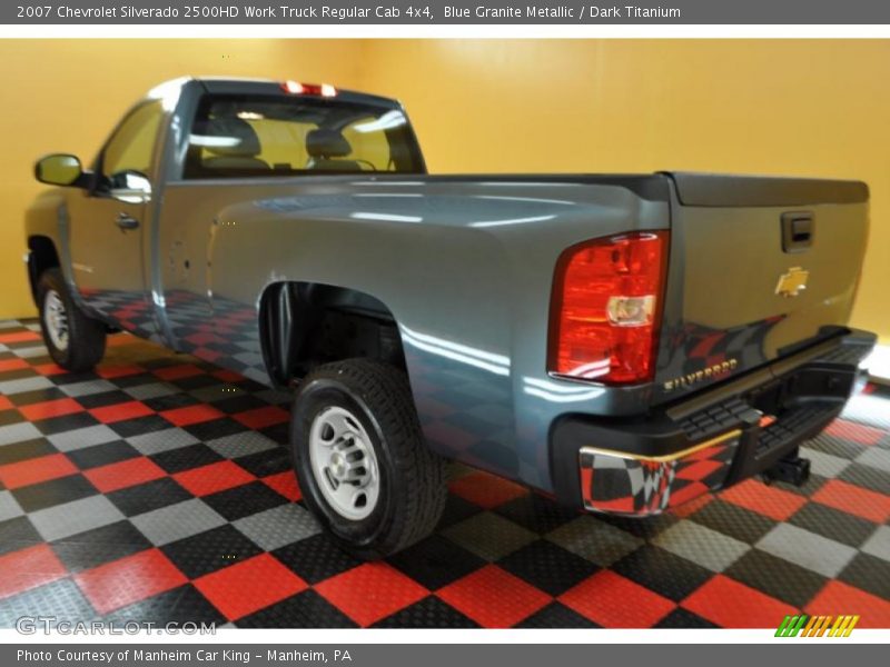 Blue Granite Metallic / Dark Titanium 2007 Chevrolet Silverado 2500HD Work Truck Regular Cab 4x4