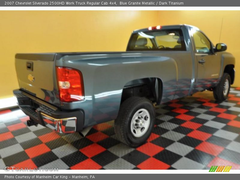 Blue Granite Metallic / Dark Titanium 2007 Chevrolet Silverado 2500HD Work Truck Regular Cab 4x4