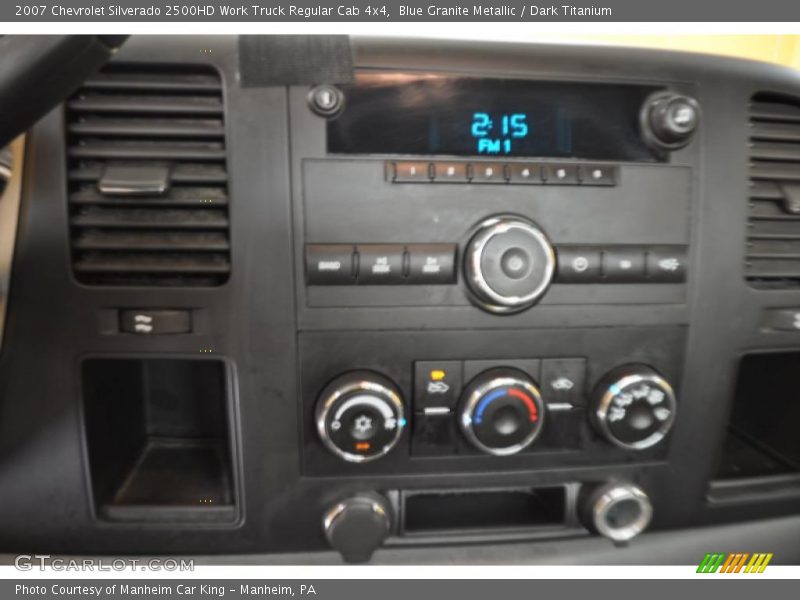 Blue Granite Metallic / Dark Titanium 2007 Chevrolet Silverado 2500HD Work Truck Regular Cab 4x4