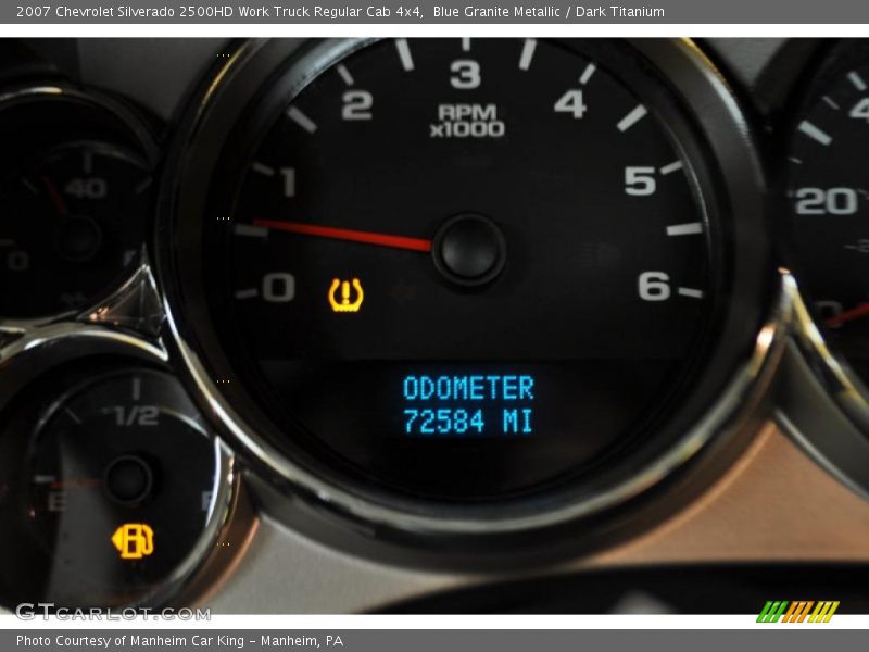 Blue Granite Metallic / Dark Titanium 2007 Chevrolet Silverado 2500HD Work Truck Regular Cab 4x4