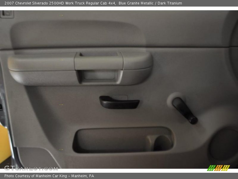 Blue Granite Metallic / Dark Titanium 2007 Chevrolet Silverado 2500HD Work Truck Regular Cab 4x4