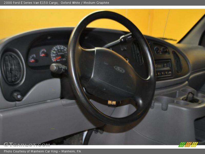 Oxford White / Medium Graphite 2000 Ford E Series Van E150 Cargo