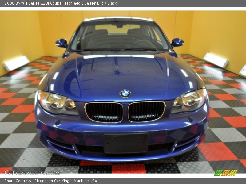 Montego Blue Metallic / Black 2008 BMW 1 Series 128i Coupe