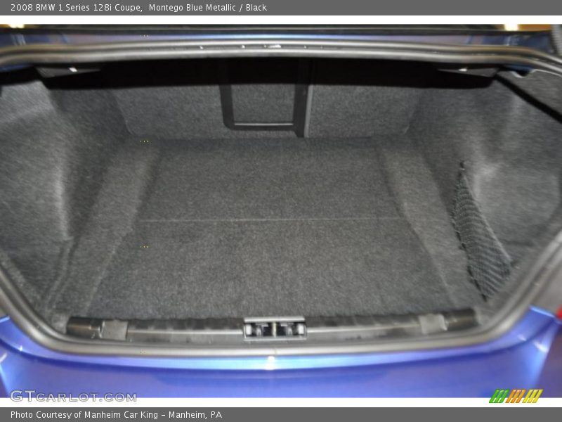 Montego Blue Metallic / Black 2008 BMW 1 Series 128i Coupe