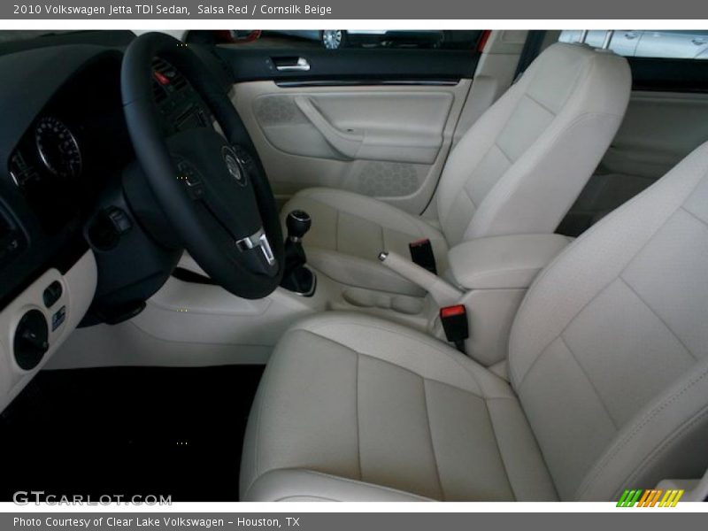 Salsa Red / Cornsilk Beige 2010 Volkswagen Jetta TDI Sedan