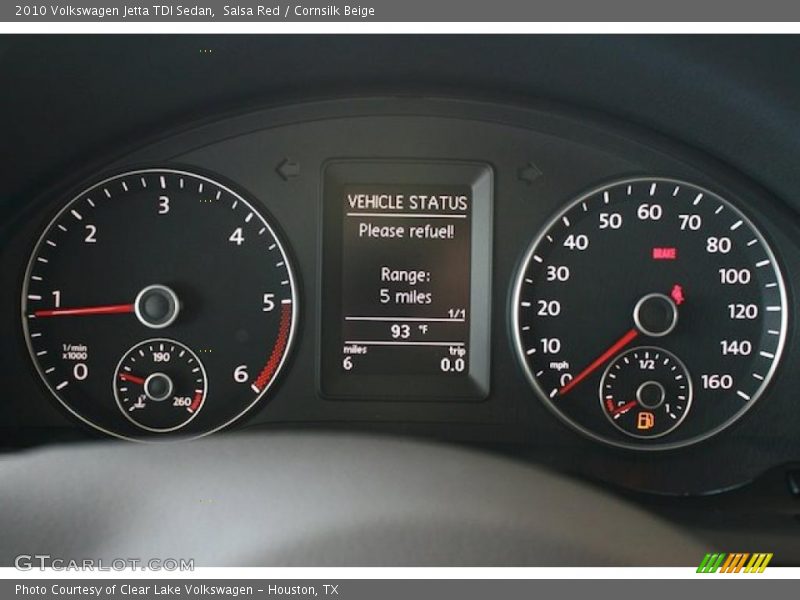 Salsa Red / Cornsilk Beige 2010 Volkswagen Jetta TDI Sedan