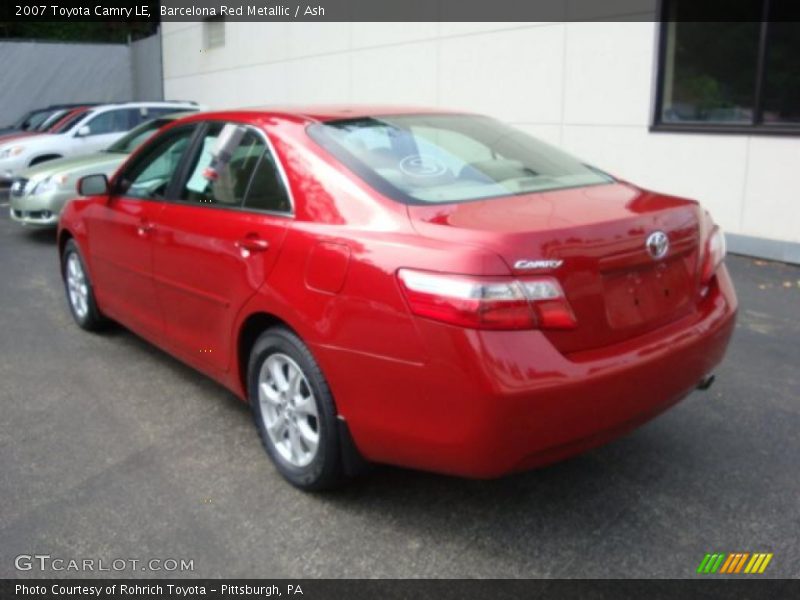 Barcelona Red Metallic / Ash 2007 Toyota Camry LE