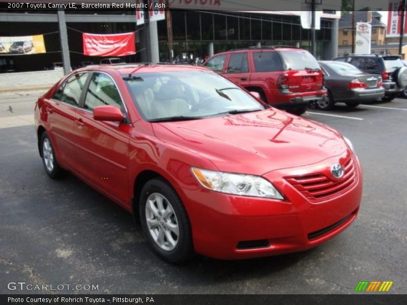 Barcelona Red Metallic / Ash 2007 Toyota Camry LE