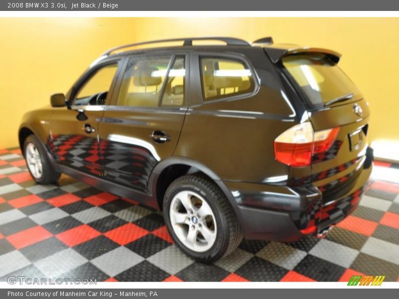 Jet Black / Beige 2008 BMW X3 3.0si