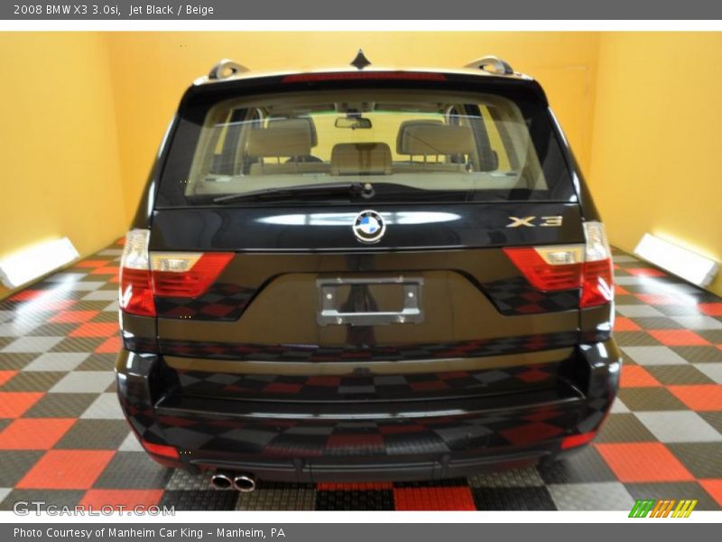 Jet Black / Beige 2008 BMW X3 3.0si