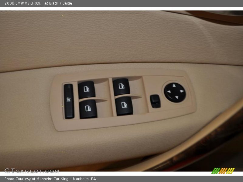 Jet Black / Beige 2008 BMW X3 3.0si