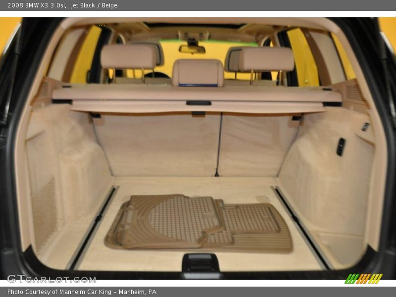 Jet Black / Beige 2008 BMW X3 3.0si