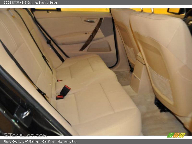 Jet Black / Beige 2008 BMW X3 3.0si