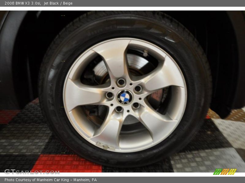Jet Black / Beige 2008 BMW X3 3.0si