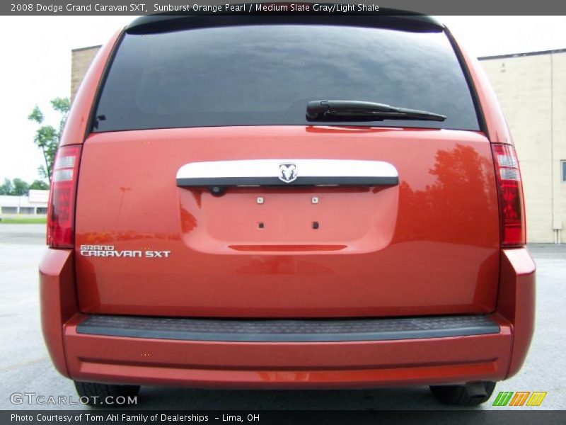 Sunburst Orange Pearl / Medium Slate Gray/Light Shale 2008 Dodge Grand Caravan SXT