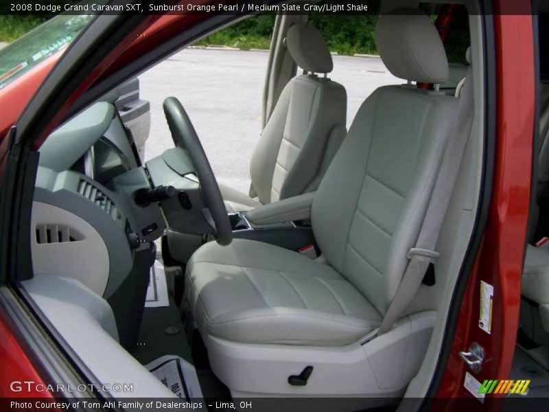 Sunburst Orange Pearl / Medium Slate Gray/Light Shale 2008 Dodge Grand Caravan SXT