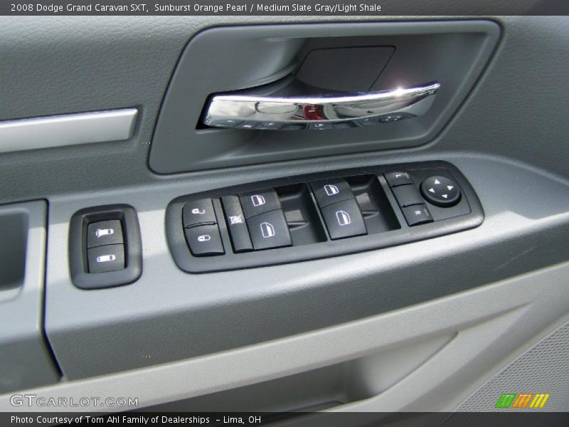 Sunburst Orange Pearl / Medium Slate Gray/Light Shale 2008 Dodge Grand Caravan SXT