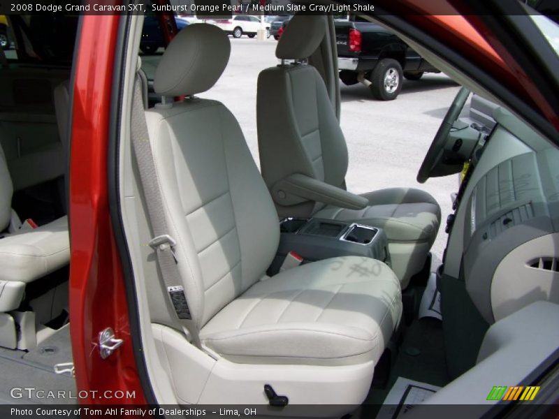 Sunburst Orange Pearl / Medium Slate Gray/Light Shale 2008 Dodge Grand Caravan SXT