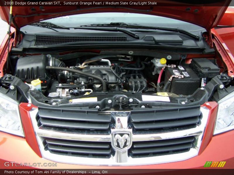 Sunburst Orange Pearl / Medium Slate Gray/Light Shale 2008 Dodge Grand Caravan SXT