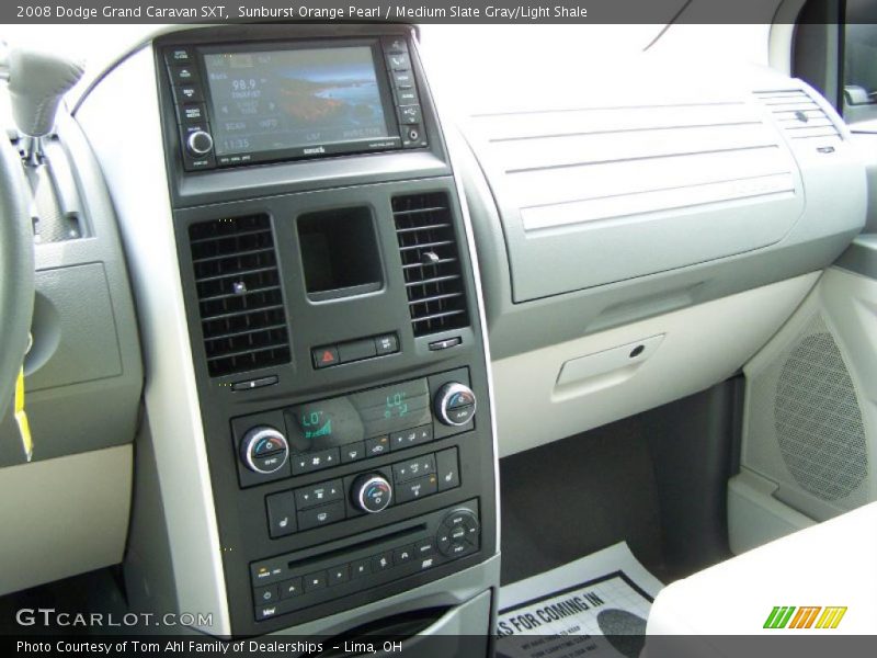 Sunburst Orange Pearl / Medium Slate Gray/Light Shale 2008 Dodge Grand Caravan SXT