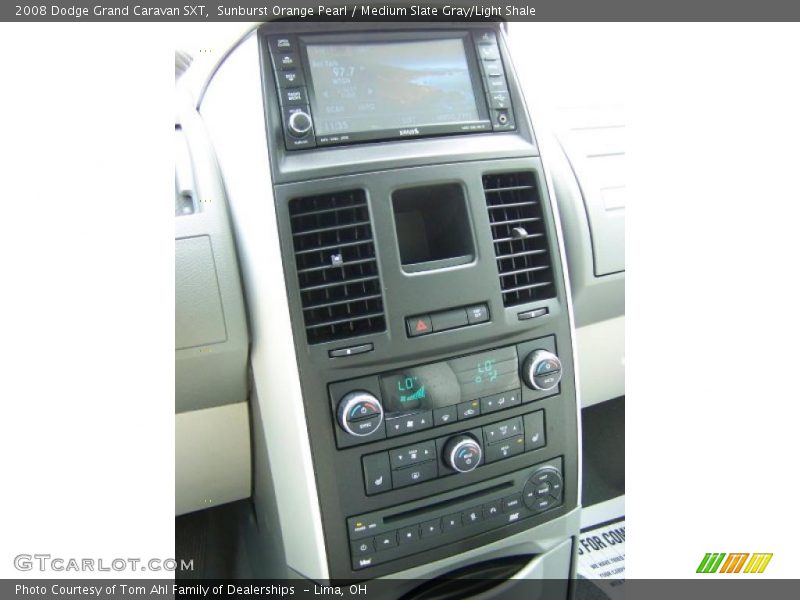 Sunburst Orange Pearl / Medium Slate Gray/Light Shale 2008 Dodge Grand Caravan SXT