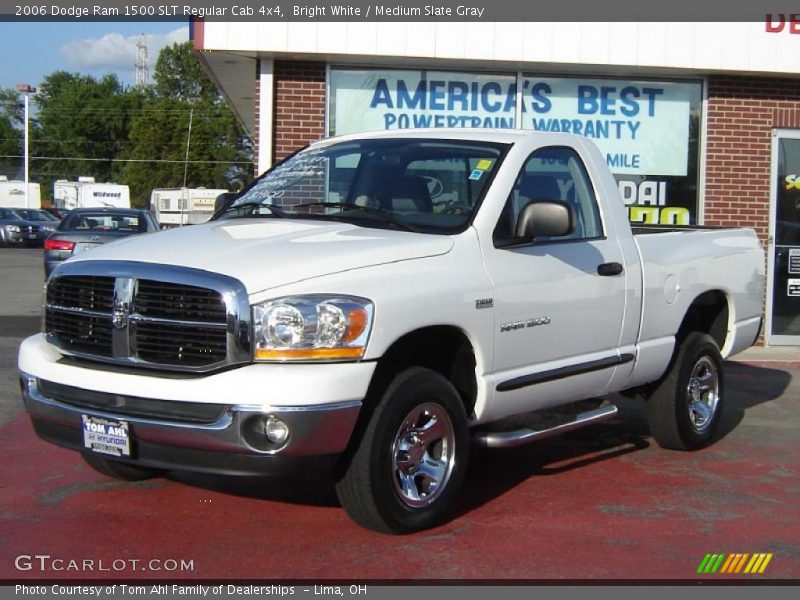 Bright White / Medium Slate Gray 2006 Dodge Ram 1500 SLT Regular Cab 4x4
