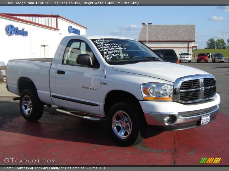 Bright White / Medium Slate Gray 2006 Dodge Ram 1500 SLT Regular Cab 4x4