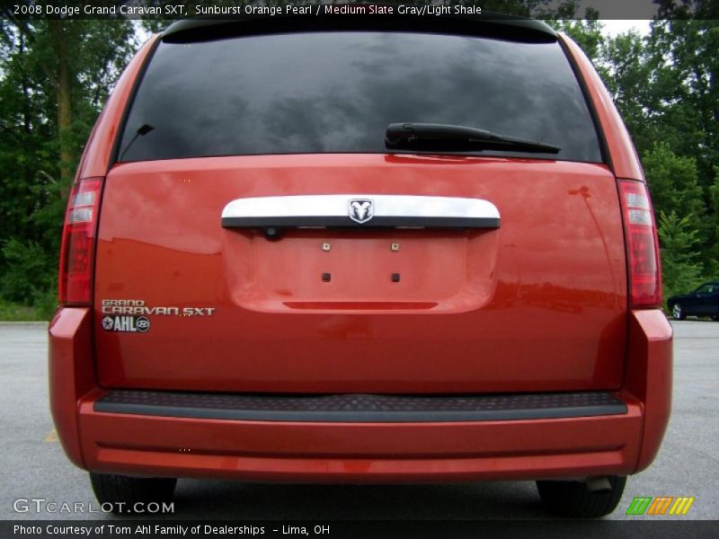 Sunburst Orange Pearl / Medium Slate Gray/Light Shale 2008 Dodge Grand Caravan SXT