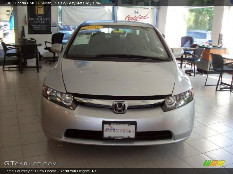 Galaxy Gray Metallic / Gray 2008 Honda Civic LX Sedan