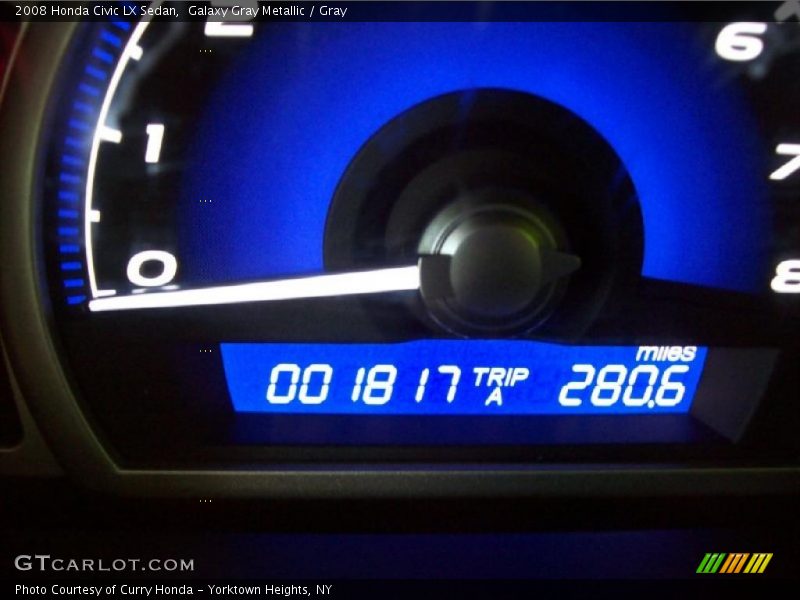 Galaxy Gray Metallic / Gray 2008 Honda Civic LX Sedan