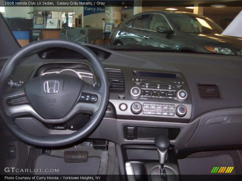 Galaxy Gray Metallic / Gray 2008 Honda Civic LX Sedan
