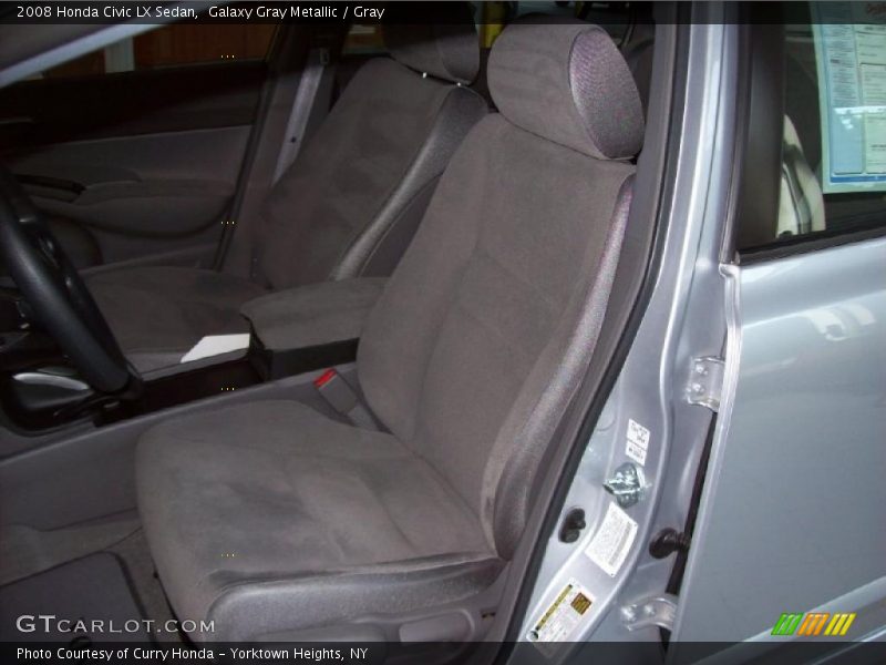Galaxy Gray Metallic / Gray 2008 Honda Civic LX Sedan