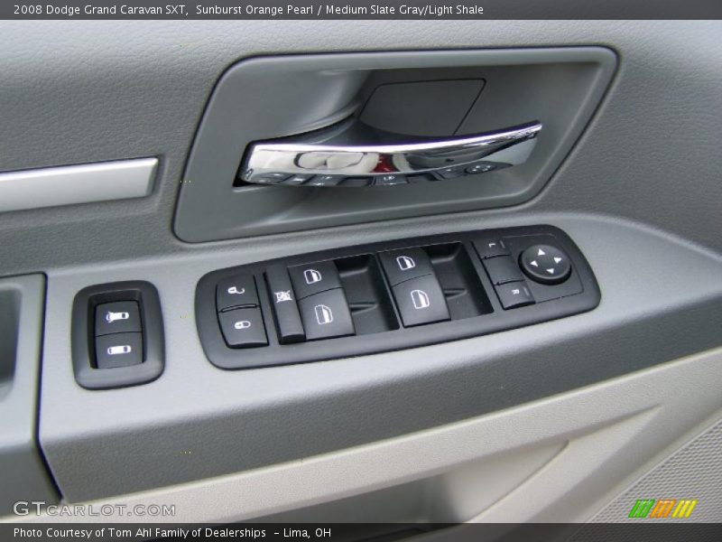 Sunburst Orange Pearl / Medium Slate Gray/Light Shale 2008 Dodge Grand Caravan SXT