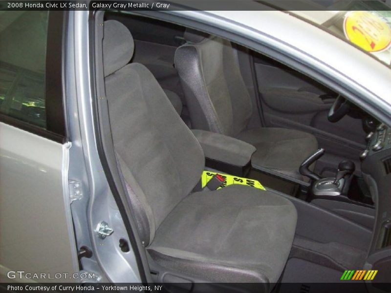 Galaxy Gray Metallic / Gray 2008 Honda Civic LX Sedan