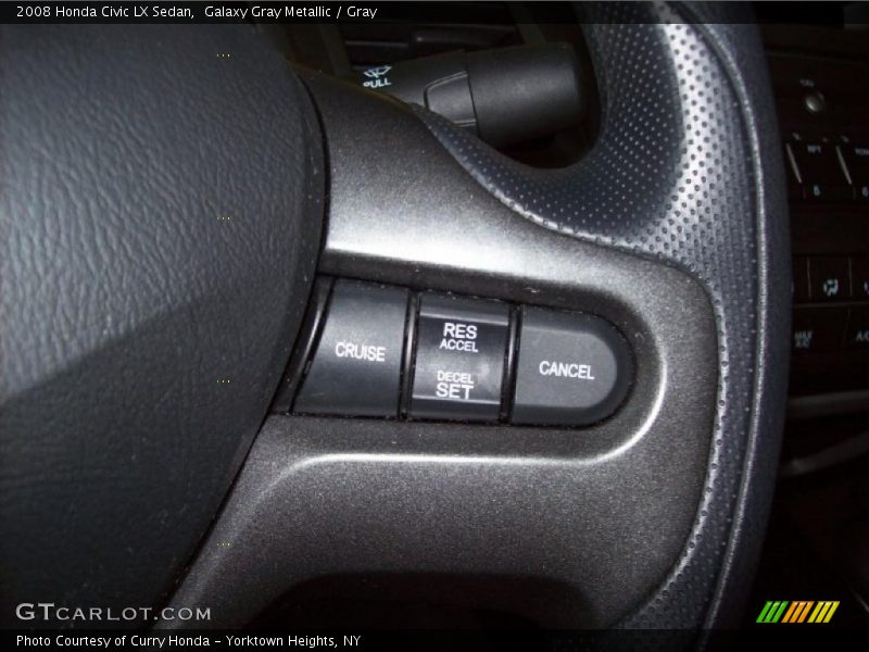 Galaxy Gray Metallic / Gray 2008 Honda Civic LX Sedan