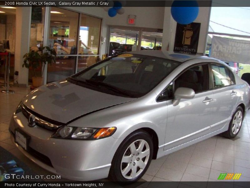 Galaxy Gray Metallic / Gray 2008 Honda Civic LX Sedan
