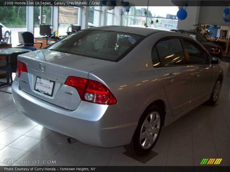Galaxy Gray Metallic / Gray 2008 Honda Civic LX Sedan