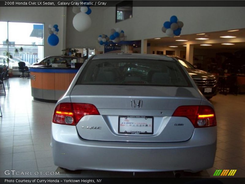 Galaxy Gray Metallic / Gray 2008 Honda Civic LX Sedan