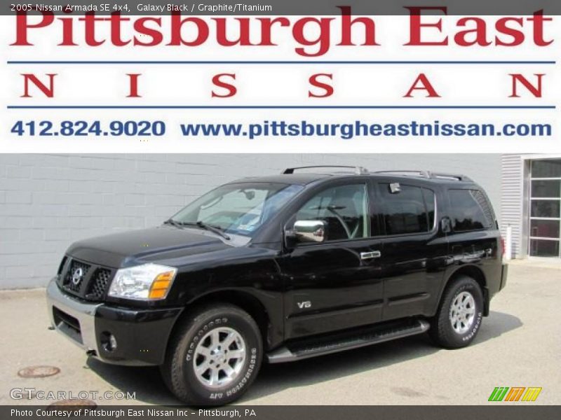 Galaxy Black / Graphite/Titanium 2005 Nissan Armada SE 4x4