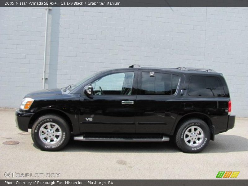 Galaxy Black / Graphite/Titanium 2005 Nissan Armada SE 4x4