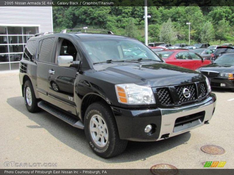 Galaxy Black / Graphite/Titanium 2005 Nissan Armada SE 4x4