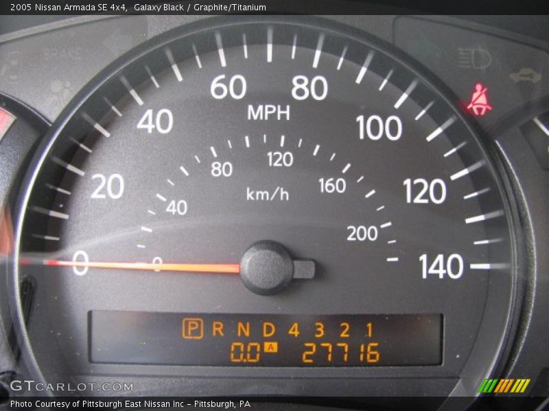 Galaxy Black / Graphite/Titanium 2005 Nissan Armada SE 4x4