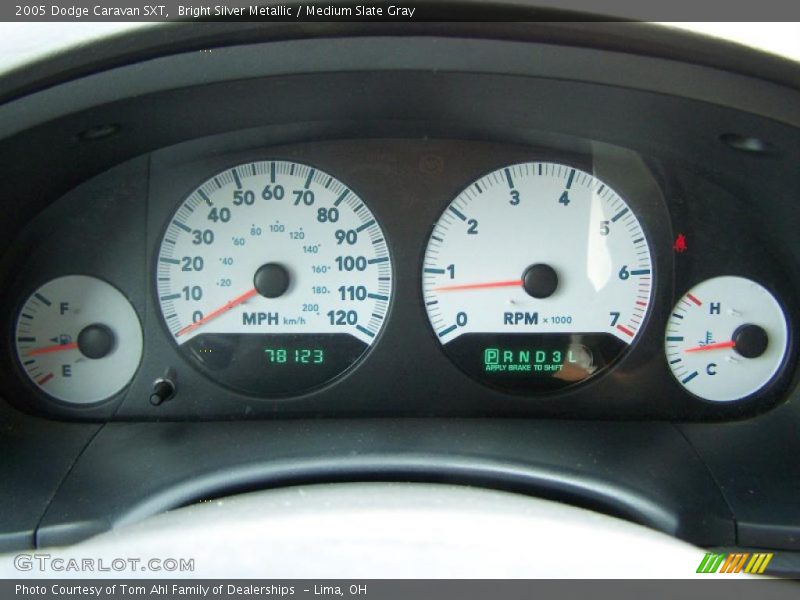Bright Silver Metallic / Medium Slate Gray 2005 Dodge Caravan SXT