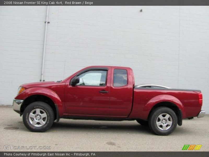 Red Brawn / Beige 2008 Nissan Frontier SE King Cab 4x4