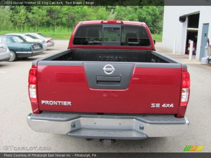 Red Brawn / Beige 2008 Nissan Frontier SE King Cab 4x4