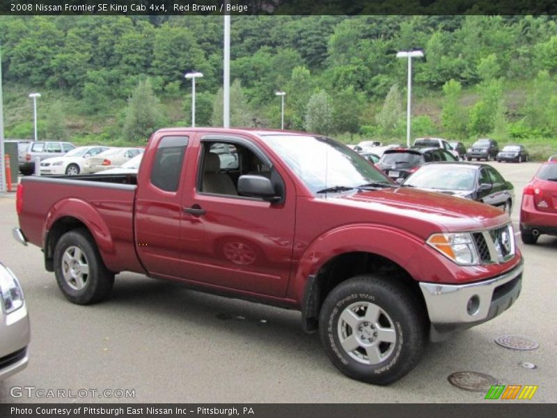Red Brawn / Beige 2008 Nissan Frontier SE King Cab 4x4