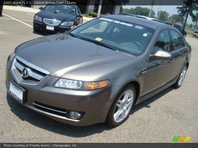 Carbon Bronze Pearl / Ebony 2007 Acura TL 3.2